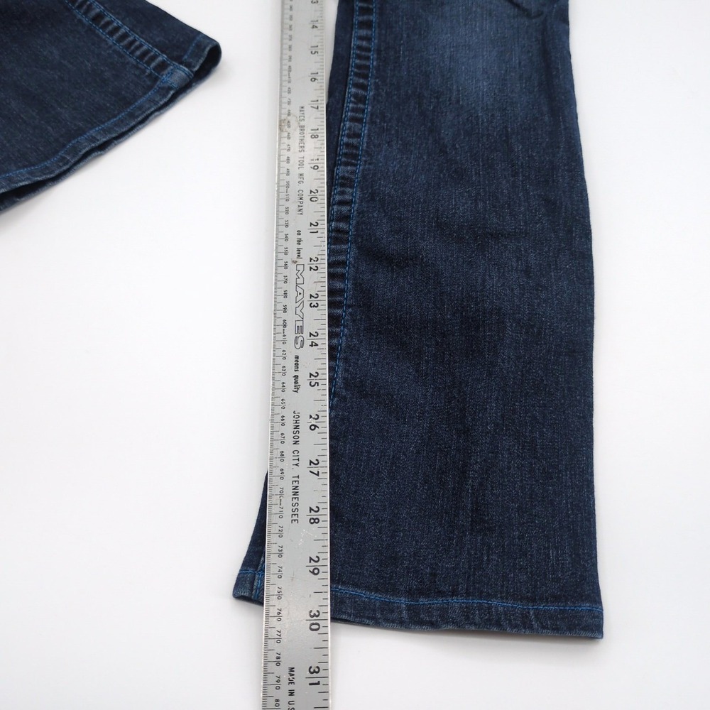 True Religion Jeans Women 26 Boot Cut Low Rise Dark Wash Stretch Denim USA 26x30 - Picture 5 of 10